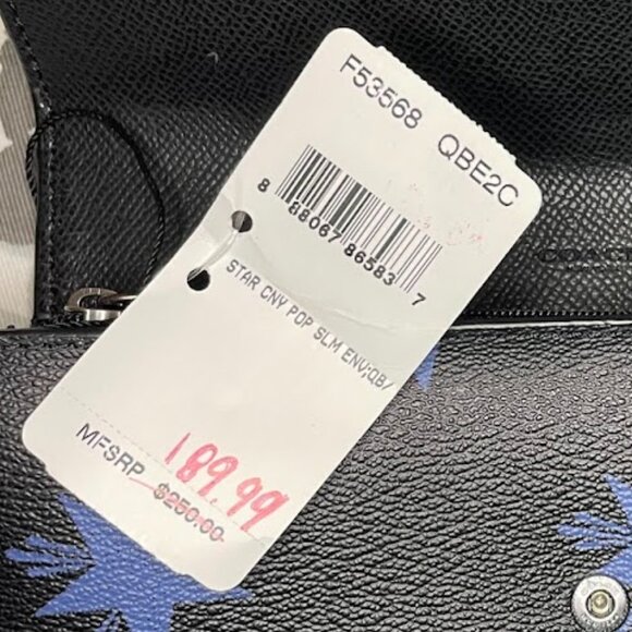 NWT Coach Star Canyon Pop Slim Wallet - Picture 12 of 12